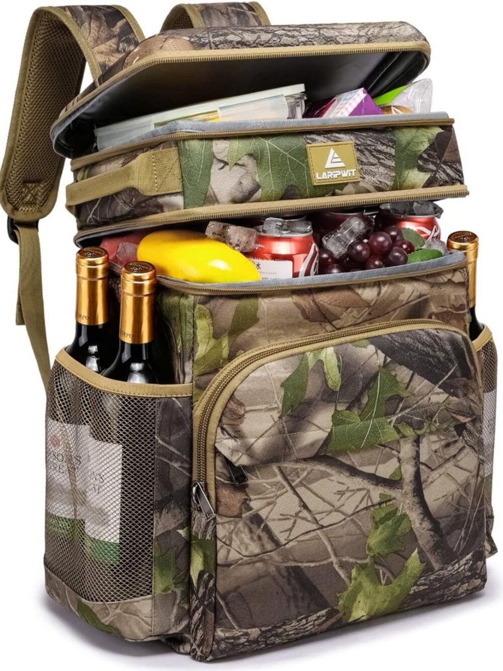 Insulated Leak-Proof Backpack Cooler for Camping, Beach, Hiking & Picnic - Large